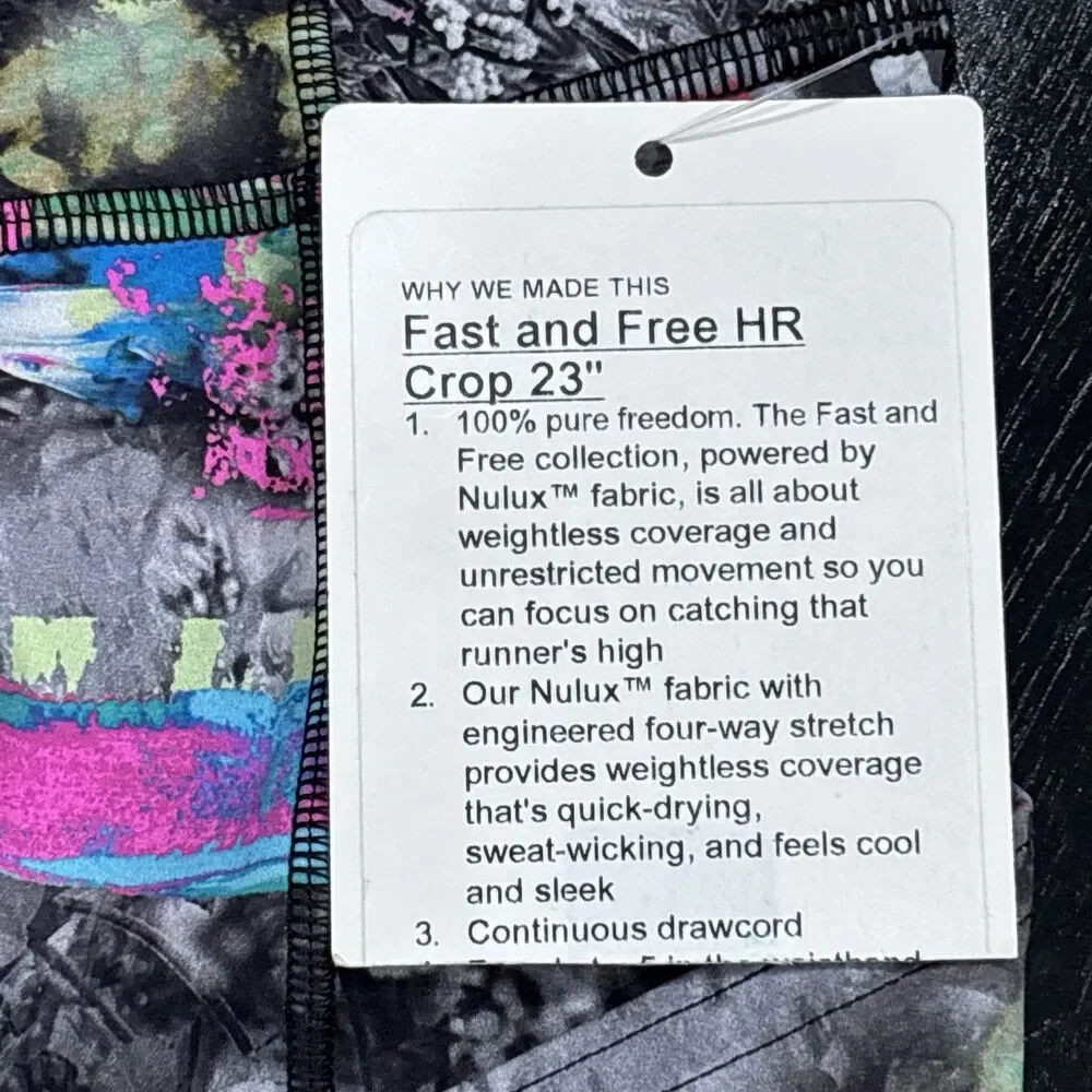 Lululemon Fast and Free HR Crop 23